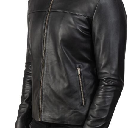 ADORNICA BLACK LEATHER BIKER JACKET