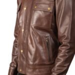 DARREN BROWN LEATHER BIKER JACKET
