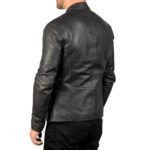 IONIC BLACK LEATHER JACKET