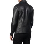 ALLARIC ALLEY BLACK LEATHER BIKER JACKET