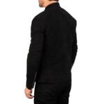 CHARCOAL BLACK SUEDE BIKER JACKET