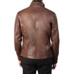 DARREN BROWN LEATHER BIKER JACKET