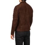FAISOR MOCHA SUEDE BIKER JACKET