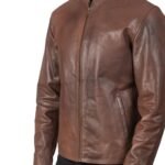 ALEX BROWN LEATHER BIKER JACKET
