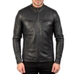 IONIC BLACK LEATHER JACKET