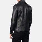 NOAH BLACK LEATHER BIKER JACKET
