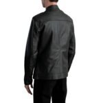ZEN BLACK LEATHER BIKER JACKET