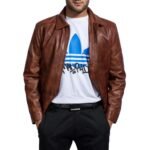 INFERNO BROWN LEATHER JACKET