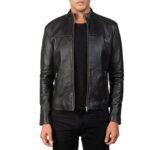 ADORNICA BLACK LEATHER BIKER JACKET