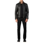 ALEX BLACK LEATHER BIKER JACKET