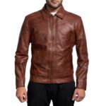 INFERNO BROWN LEATHER JACKET