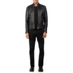 ADORNICA BLACK LEATHER BIKER JACKET