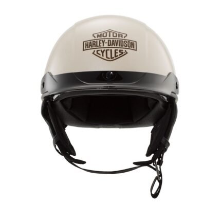 HARLEY DAVIDSON BUSBY ULTRA LIGHT HALF HELMET WHITE SAND PEARL