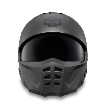 HARLEY DAVIDSON PILOT II WILLIE G SKULL 2 IN 1 HELMET GREY
