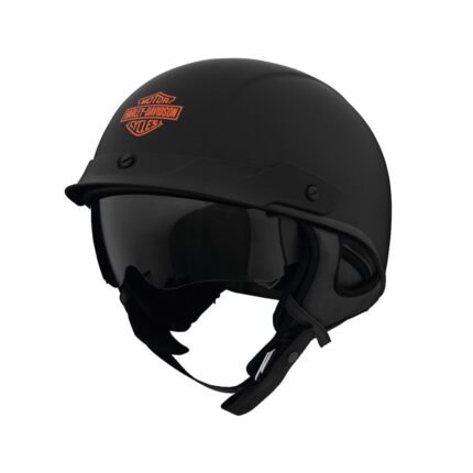 HARLEY DAVIDSON BUSBY ULTRA LIGHT HALF HELMET BLACK