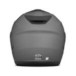 BLACK AND MATTE BLACK SILVER 3/4 MOTORCYCLE HELMET WITH RETRACTABLE SUN SHIELD