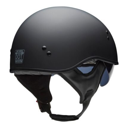 HARLEY-DAVIDSON H-D HI/LO C01 HALF HELMET WITH RETRACTABLE SUNSHIELD IN MATTE BLACK