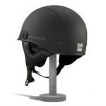 HARLEY-DAVIDSON LUCID ULTRA-LIGHT J03 HALF HELMET WITH RETRACTABLE SUN SHIELD AND MATTE BLACK FINISH