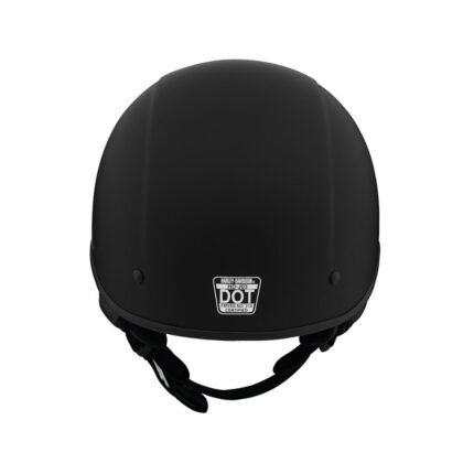 HARLEY-DAVIDSON BUSBY ULTRA-LIGHT SUN SHIELD J03 HALF HELMET WITH RETRACTABLE VISOR IN MATTE BLACK