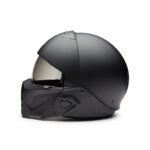 SIDE PROFILE OF H‑D ULTRA X16 HELMET SHOWING TOP VENTING AND BREATHING PERFORATIONS