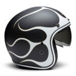 SIDE VIEW OF H-D X14 SUN SHIELD 3/4 HELMET ON WHITE BACKGROUND