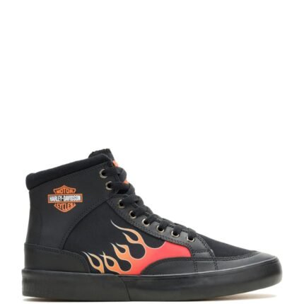 HARLEY DAVIDSON NAT MENS CANVAS HI TOP FLAME SNEAKER