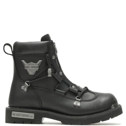 HARLEY DAVIDSON MEN RIDING BOOTS BLACK LEATHER