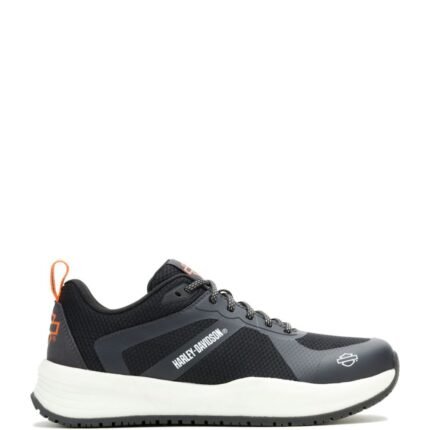 HARLEY DAVIDSON RALLY MENS ELEVATED HEEL COMFORT SNEAKER BLACK