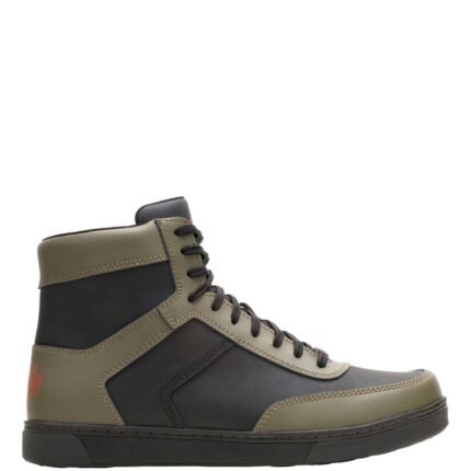 HARLEY DAVIDSON MENS GRADY MOTO STYLE SNEAKER BOOTS GREEN