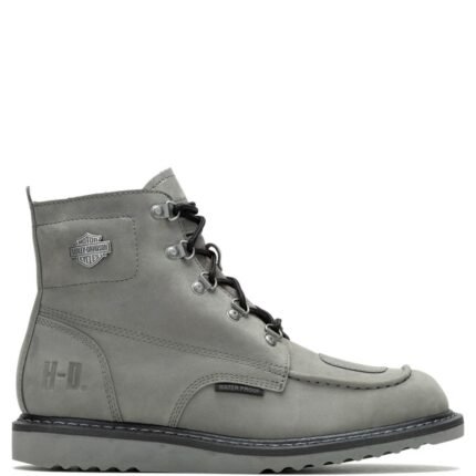 HARLEY DAVIDSON MEN WEDGE SOLE LEATHER BOOTS