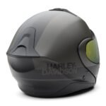MODULAR HELMET WITH RETRACTABLE SUNSHIELD AND GOLD‑MIRROR VISOR