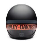 MATTE HARLEY BLACK 3/4 HELMET WITH RETRACTABLE OPTICALLY CLEAR SHIELD