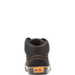 HARLEY‑DAVIDSON MEN’S WRENFORD CASUAL SNEAKER IN BLACK CANVAS WITH RUBBER OUTSOLE