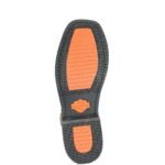 HARLEY-DAVIDSON HUSTIN WEST MEN’S WESTERN BOOT WITH SQUARE TOE AND HARNESS DETAIL