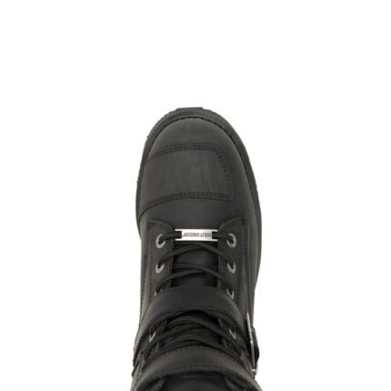HARLEY-DAVIDSON BROCKWOOD DOUBLE BUCKLE RIDING BOOT WITH WATERPROOF LEATHER AND SIDE ZIPPER