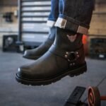 HARLEY‑DAVIDSON MEN’S RAMBERT HARNESS LEATHER RIDING BOOT IN BLACK FULL‑GRAIN LEATHER