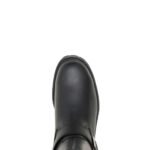 HARLEY‑DAVIDSON MEN’S LAMBERTON ENGINEER CASUAL BOOT IN BLACK LEATHER WITH STURDY OUTSOLE
