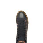 HARLEY‑DAVIDSON MEN’S NATHAN EAGLE HIGH‑TOP CASUAL SNEAKER IN BLACK AND WHITE