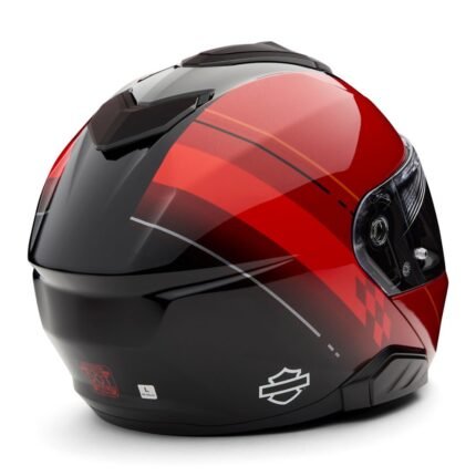 MODULAR HELMET WITH RETRACTABLE SUN SHIELD AND AERODYNAMIC SPOILER