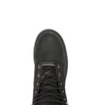HARLEY‑DAVIDSON MEN’S VINTNER STEEL TOE SAFETY BOOTS IN BLACK WATERPROOF LEATHER WITH RUBBER OUTSOLE