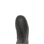 HARLEY‑DAVIDSON MEN’S ALDREDGE 8″ LEATHER BOOT WITH RAW EDGE SEAMS AND INSIDE ZIPPER