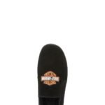 HARLEY‑DAVIDSON MEN’S VERO SLIPPER IN BLACK AND GREY WITH SOFT LINING