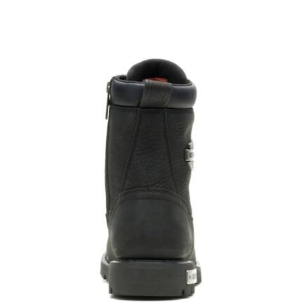 BLACK HARLEY‑DAVIDSON MEN’S PRESCOTT WATERPROOF LEATHER RIDING BOOTS WITH HYDROGUARD MEMBRANE AND GOODYEAR WELT