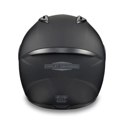 MATTE BLACK FULL FACE HELMET WITH ANTI‑SCRATCH FACE SHIELD AND VENT SYSTEM
