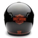 FULL-FACE MOTORCYCLE HELMET WITH RETRO THROWBACK DESIGN