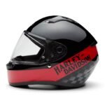 UNISEX POLYCARBONATE COMPOSITE FULL FACE MOTORCYCLE HELMET WITH VENTILATION SYSTEM
