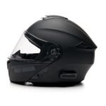 FULL‑FACE MODULAR HELMET WITH VENTS, REMOVABLE LINER, AND BUILT‑IN MICROPHONE