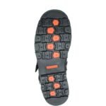 BLACK MOTORCYCLE BOOT WITH OIL-RESISTANT RUBBER OUTSOLE AND GOODYEAR WELT CONSTRUCTION