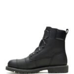 MEN’S BLACK WATERPROOF MOTORCYCLE BOOT WITH FULL GRAIN LEATHER AND HYDRO-GUARD LINING