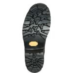 BLACK VIBRAM RUBBER OUTSOLE MOTORCYCLE BOOTS WITH REFLECTIVE 3M DETAIL